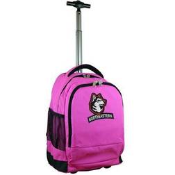 NCAA Pink Northeastern Huskies 19 Premium Wheeled Backpack