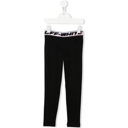 Off-White KIDS Logo Waistband Mid-rise Leggings