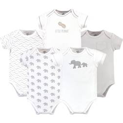 Touched By Nature 5-Pack Marching Elephant Organic Cotton Bodysuits