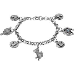 1928 Jewelry Charm Horse Bracelet - Silver/Turquoise