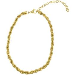 Adornia 14K Plated Rope Chain Necklace