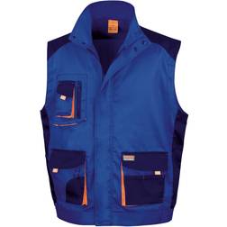 Result Mens Work-Guard Lite Workwear Gilet Bodywarmer (Breathable And Windproof) (Royal Orange)