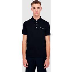 Armani Exchange Logo Lettering Jersey Polo Shirt