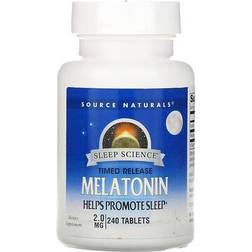 Source Naturals Melatonin Timed Release 2 mg 240 Tablets