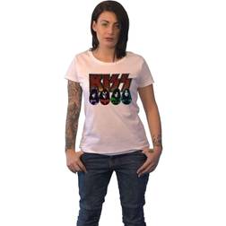 Kiss Logo, Faces & Icons Ladies T-shirt