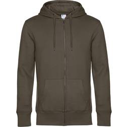 B&C Mens King Zipped Hoodie (Khaki)