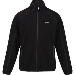 Regatta Mens Hadfield Full Zip Fleece Jacket (Black)