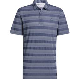 Adidas Two-Color Stripe Polo Shirt - Crew Navy/White