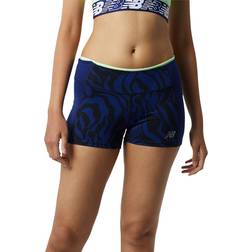 New Balance Women's Printed Fast Flight Hot Short in Polywoven