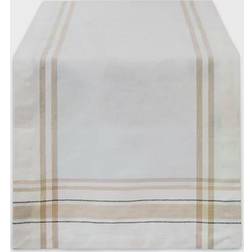 Design Imports Chambray Tablecloth White (274.32x35.56cm)