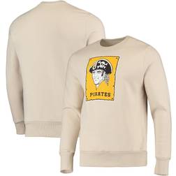 Majestic Men's Threads Oatmeal Pittsburgh Pirates Fleece Pullover Sweatshirt