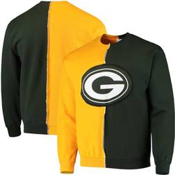 Refried Apparel Men's Gold-Tone, Bay Packers Split Center Pullover Sweatshirt