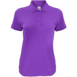 B&C Collection Women's Safran Timeless Short-Sleeved Pique Polo Shirt - Purple