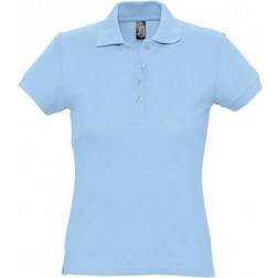 Sol's Women's Passion Pique Polo Shirt - Sky Blue