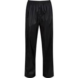 Regatta Womens/Ladies Packaway Rain Trousers (Black) Regular