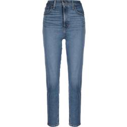 Levi's high waisted mom jean in mid wash-Blue