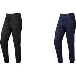 Premier Adults Unisex Artisan Chefs Joggers (Black Denim)