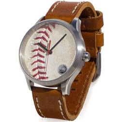 Tokens and Icons Cleveland Indians Game-Used Baseball Watch