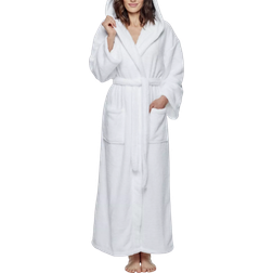 Arus Premium Fleece Full Length Bathrobe - White