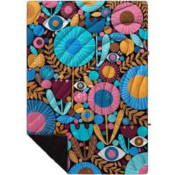 Rumpl Printed Original Puffy LC Blanket Night Garden Lisa Congdon Blankets Brown, Blue, Turquoise