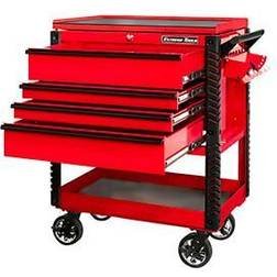 EX Series Red 33-Inch 4-Drawer Professional Tool Cart instock EX3304TCRDBK