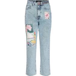 Desigual Straight Cropped Japanese Jeans