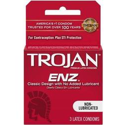 Trojan ENZ Non-Lubricated Condoms 3ct