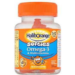 Haliborange Kid's Bursts Omega-3 DHA Orange Chewable Capsules 3-12yrs