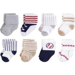 Little Treasures Terry Socks 8-pack - Baseball