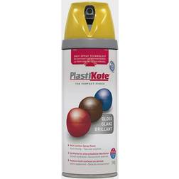 Plasti-Kote Twist Spray Gloss Yellow 400ml