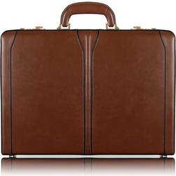 McKlein Lawson Leather 3. Attache Briefcase Brown