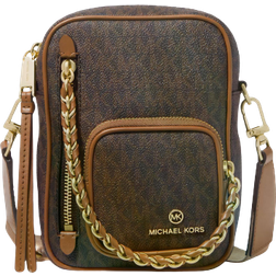 Michael Kors Elliot Small Camera Crossbody Bags - Brown/Acorn/Gold