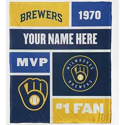 MLB Milwaukee Brewers Colorblock Blankets Multicolour (152.4x127cm)