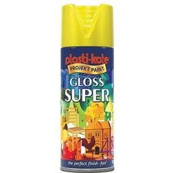 Plasti-Kote Gloss Super Spray Yellow 400ml