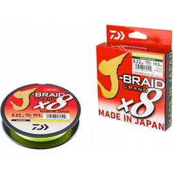 Daiwa J Braid Grand X8 0.10mm 135m Chartreuse 15LB