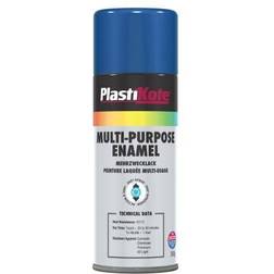 Plasti-Kote Multi Purpose Enamel Spray Paint Gloss Blue 400ml