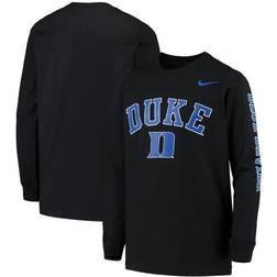 Youth Nike Duke Devils Arch & Logo 2-Hit Long Sleeve T-Shirt