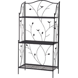 GlitzHome 3-Tiered Plant Stand 27.94x57.785x113.665cm