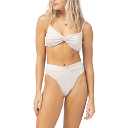 L*Space Shimmer Ringo Bikini Top - Bone