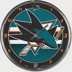 WinCraft San Jose Sharks Chrome Wall Clock Wall Clock 30.5cm