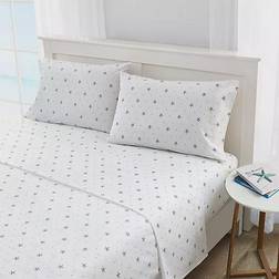 Nautica Star Spangled Coastal Bed Sheet Blue (259.08x228.6cm)