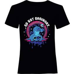 Lilo & Stitch Unisex Adult Not Ordinary T-Shirt (Black)