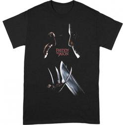 Nightmare On Elm Street Unisex Adult Freddy Vs Jason T-Shirt (Black/Red)