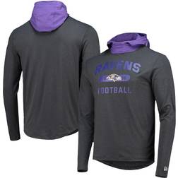 New Era Men's Black/Purple Baltimore Ravens Active Block Hoodie Long Sleeve T-Shirt