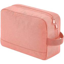 BagBase Essentials Recycled Toiletry Bag (One Size) (Blush Pink)