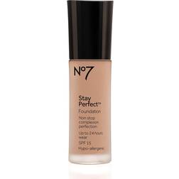 No7 Stay Perfect Foundation SPF15 #13 Warm Wheat