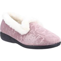 Fleet & Foster Womens/Ladies Adelaide Memory Foam Slippers (Pink) Also in: 7, 8