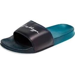 Hype Unisex Adult Speckle Fade Sliders (10 UK) (Blue/Black/White)