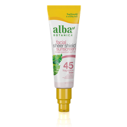 Alba Botanica Facial Sheer Shield Sunscreen SPF 45 Fragrance Free (57 g)