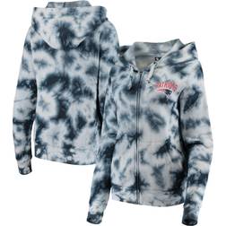 New Era Women's England Patriots Tie Dye Fleece Full-Zip Hoodie